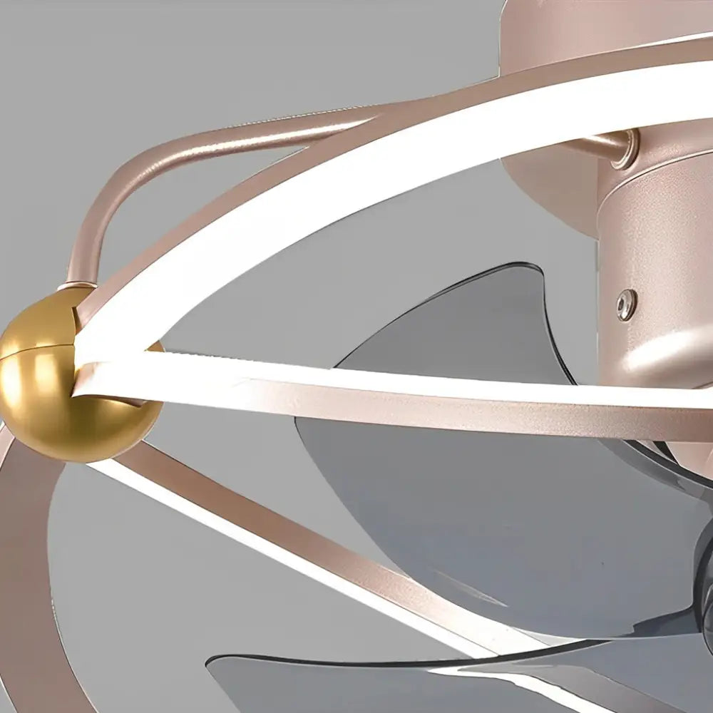 Intelligent Adjustable LED Ceiling Fan Light with Remote - Lighting > lights Fans