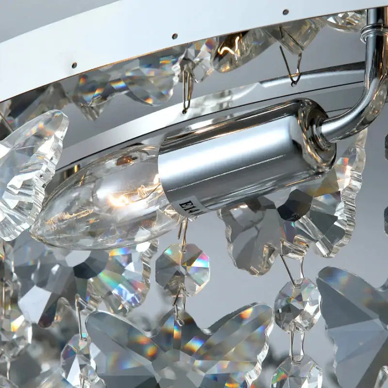 Luxury Ceiling Butterfly Crystal Chandelier for Living Bedroom