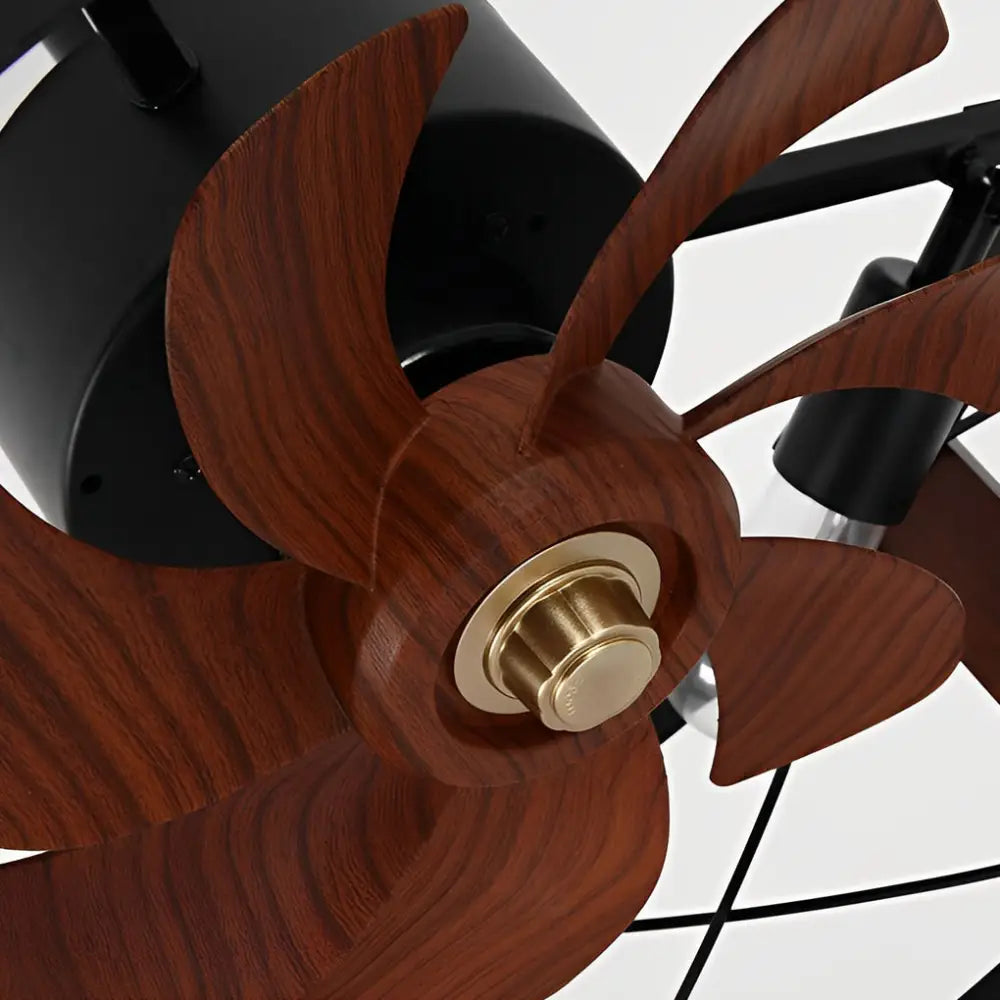 Retro American Style Bladeless Ceiling Fan with Chandelier - Lighting > lights Fans