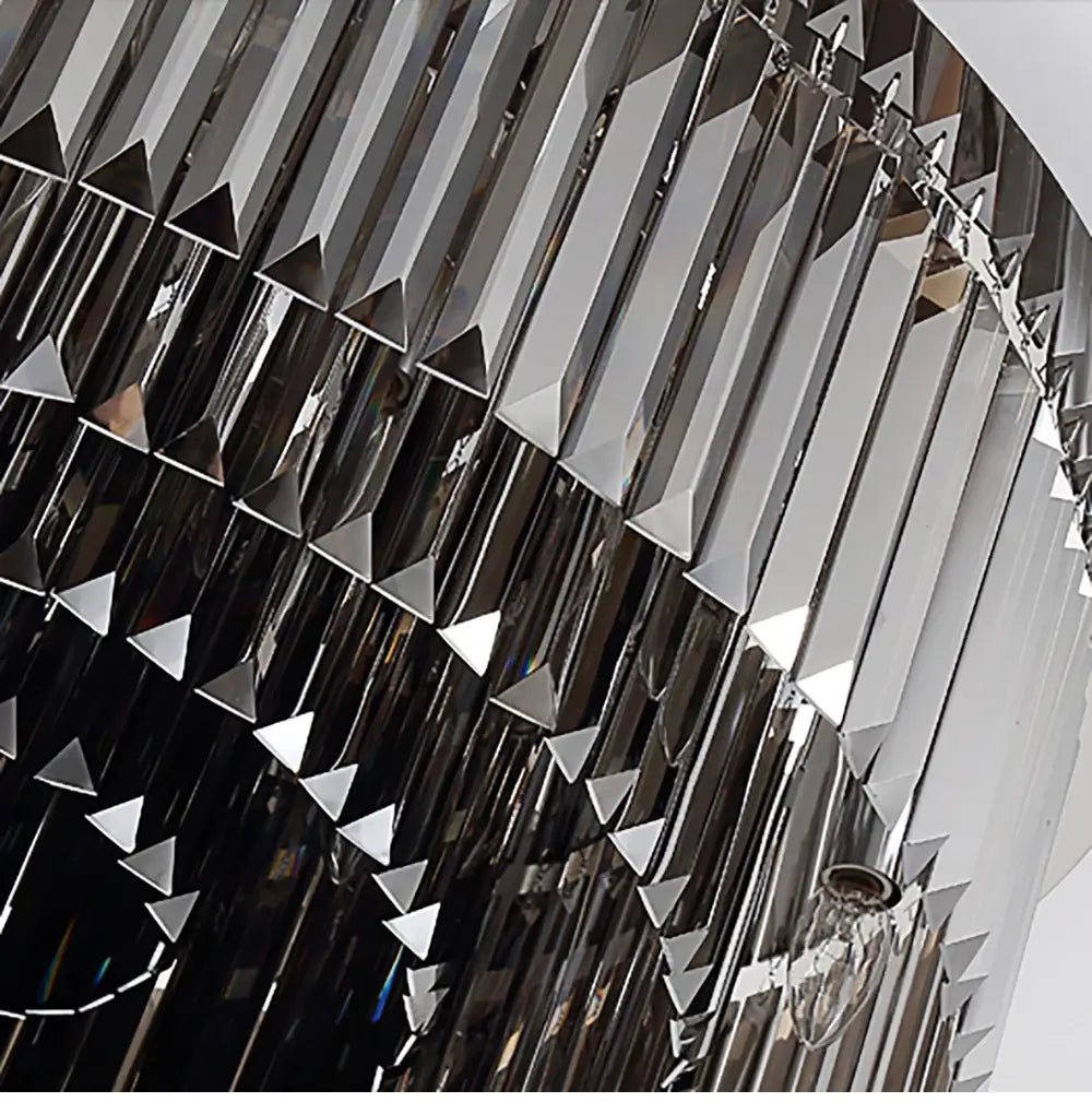 Luxuriöser Deckenleuchter aus Rauchkristall für Wohn- und Schlafzimmer