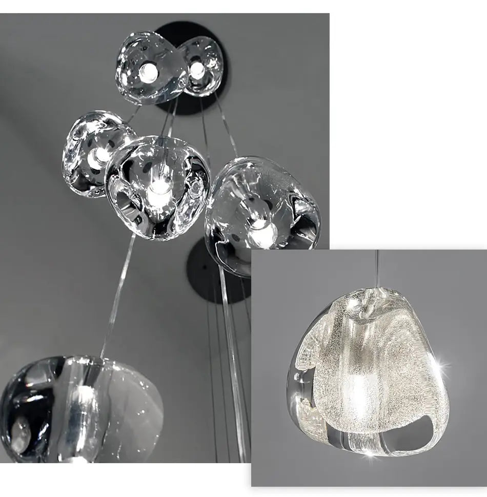 Luxury Modern Crystal LED Chandelier for Staircase, Lobby