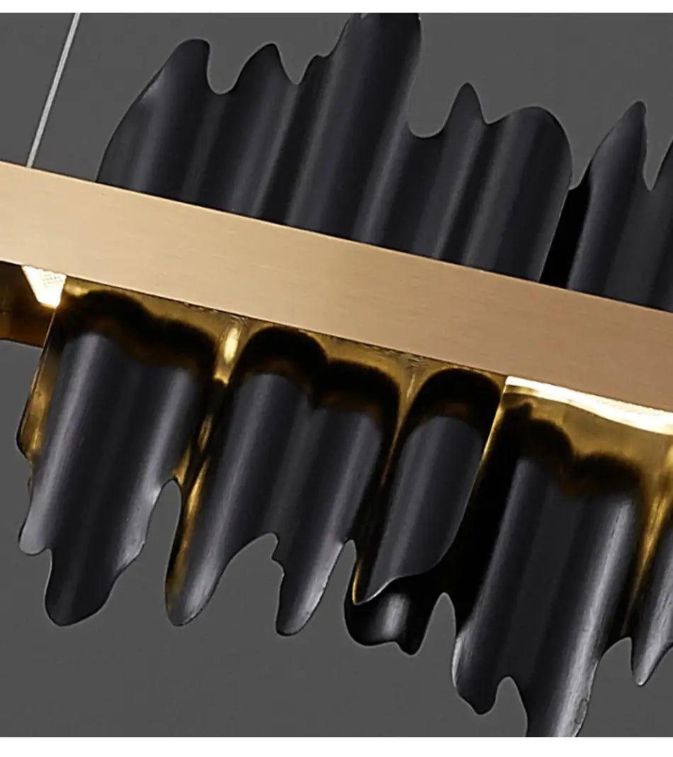 Luxuriöser rechteckiger Hängeleuchter für Wohn-, Schlafzimmer und Esszimmer