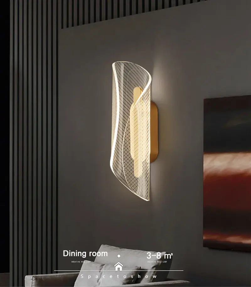 Creative Led Wall Sconce: Luxury Gold Lamp for Your Bedroom