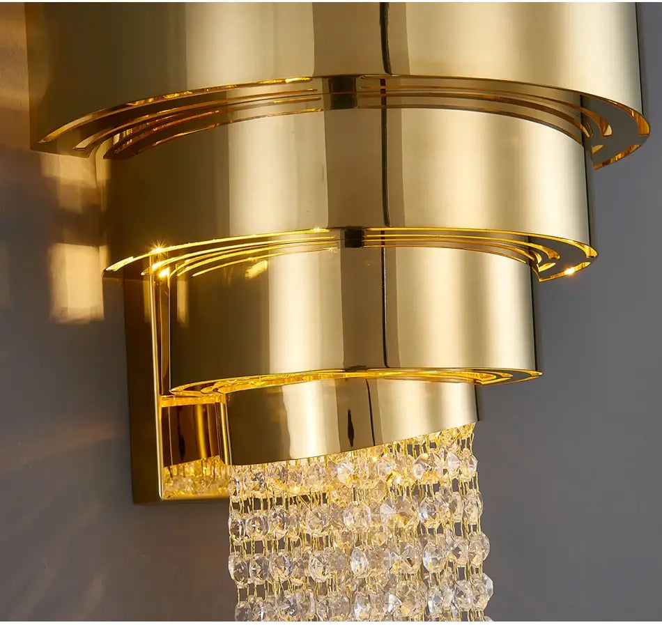Luxury Creative Crystal Wall Sconce for Bedside, Bedroom, Living