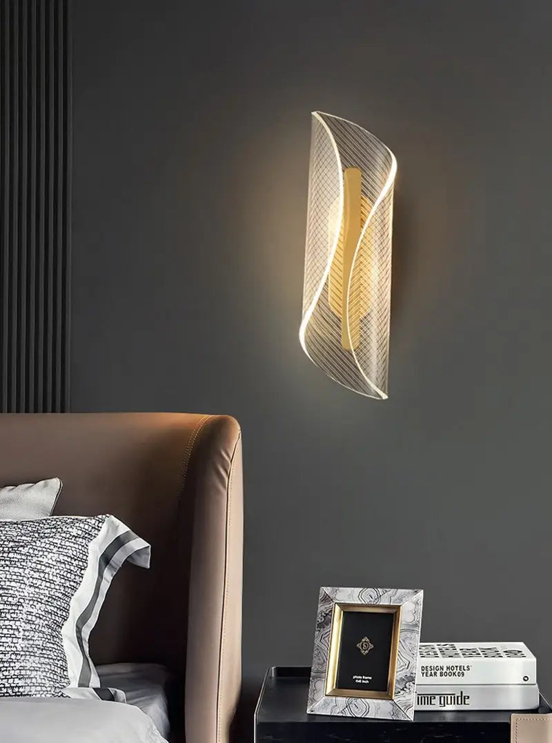 Creative Led Wall Sconce: Luxury Gold Lamp for Your Bedroom