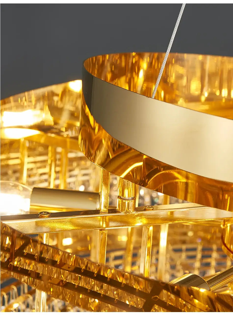 Luxuriöser großer kreativer Kristall-Kronleuchter für Wohn- und Schlafzimmer