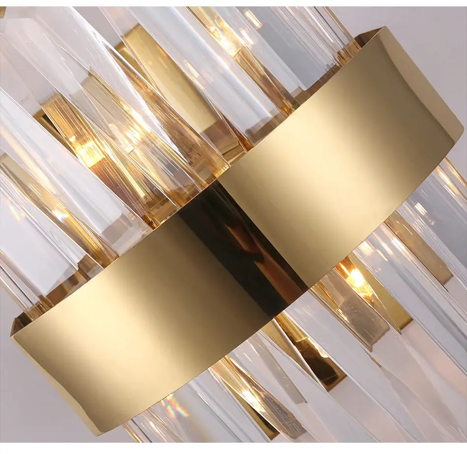 Luxury Modern Crystal Wall Sconce for Bedside, Bedroom, Hallway