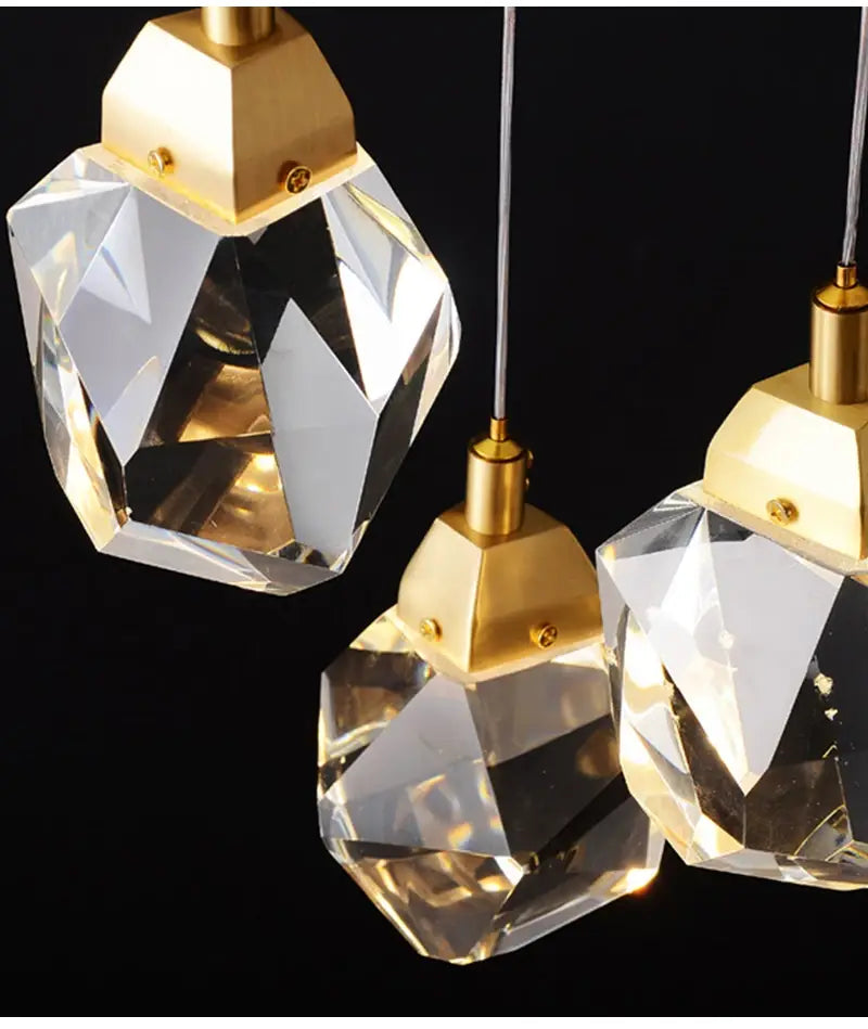 Diamant-Kristallkugel-Kronleuchter für Treppe, Wohnzimmer