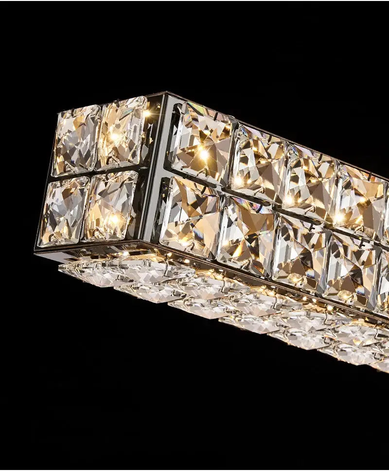 Moderner hängender LED-Kristallkronleuchter für Esszimmer, Küche, Bar