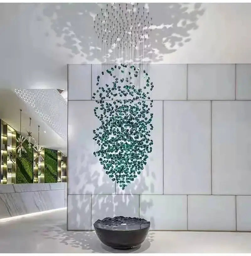 Luxury Clear Stone Crystal Chandelier for Staircase, Hallway
