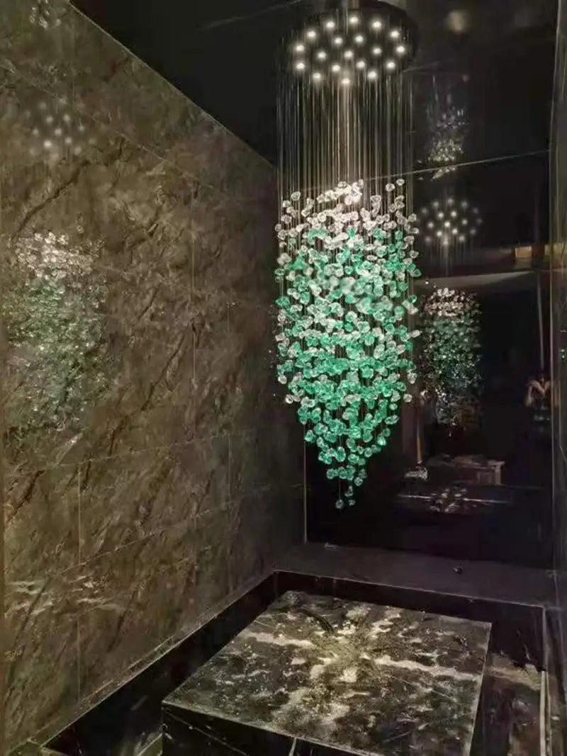 Luxury Clear Stone Crystal Chandelier for Staircase, Hallway