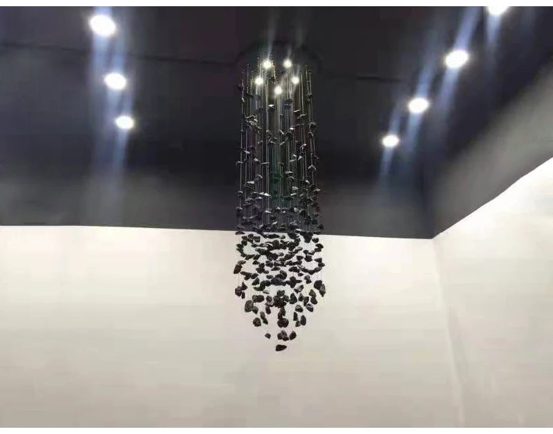 Luxury Clear Stone Crystal Chandelier for Staircase, Hallway