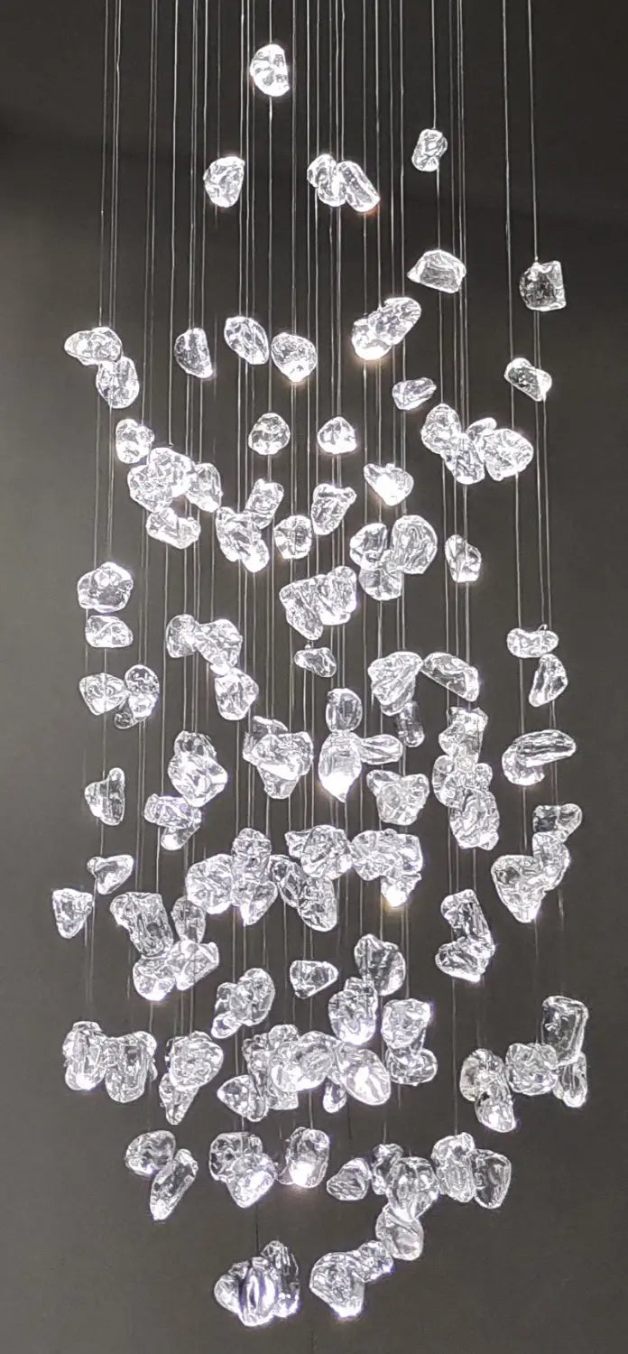 Luxury Clear Stone Crystal Chandelier for Staircase, Hallway