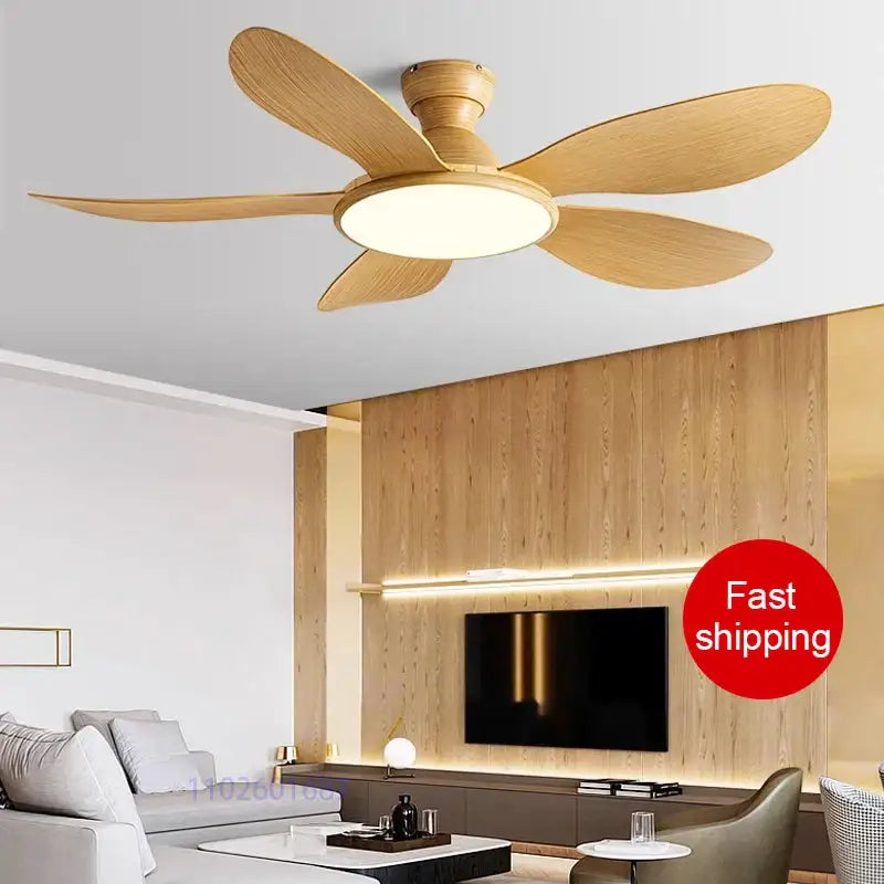52 Inch Modern LED Ceiling Fan with Remote Control Fans