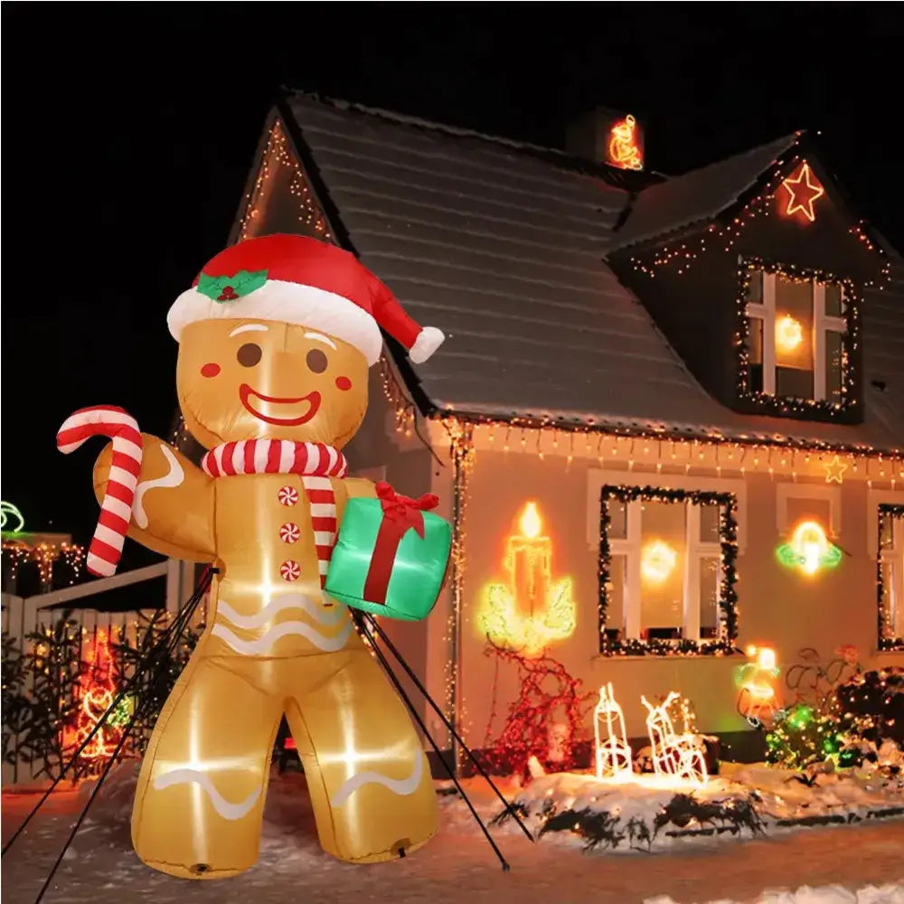Gingerbread Man Inflatable Christmas Inflatables Gingerbread Man - Toplightstore