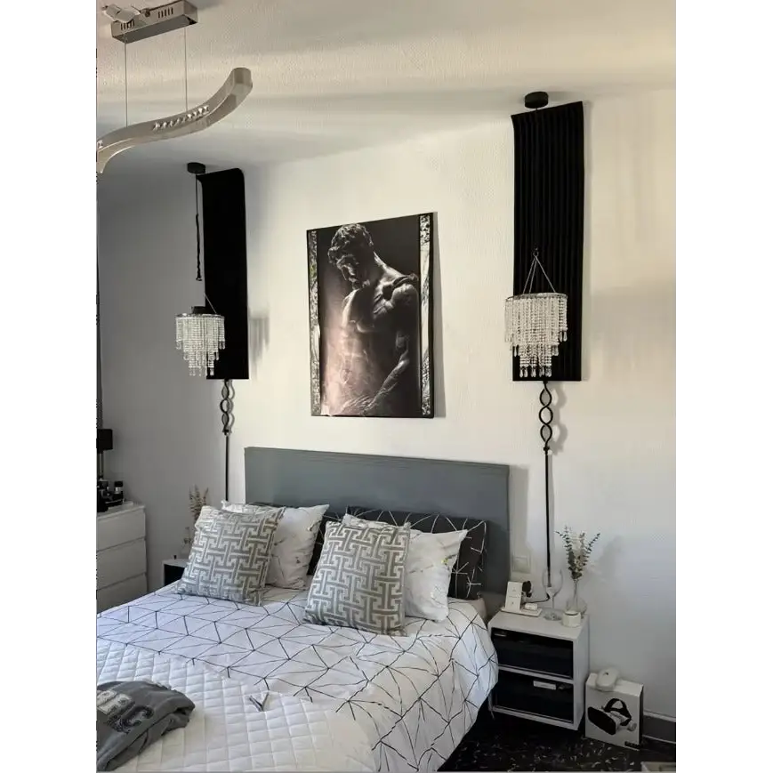 Acrylic Crystal Drop Chandelier for Weddings & Events - Without Lamp / 23x37cm - Home