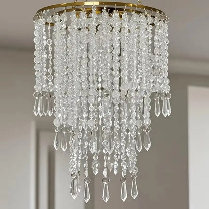Acrylic Crystal Drop Chandelier for Weddings & Events - Without Lamp / 23x37cm - Home