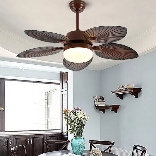 Antique Retro LED Ceiling Fan Light with Remote - Lighting > lights Fans