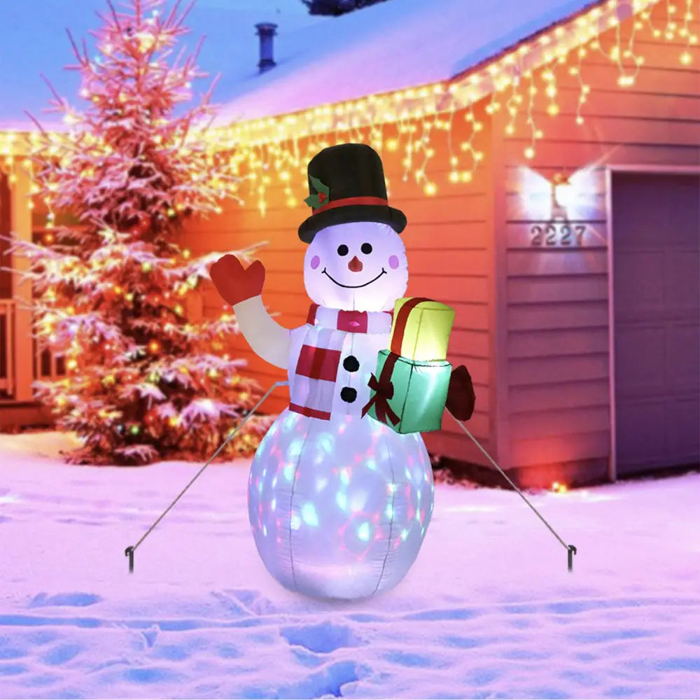 Christmas LED Inflatable Yard Decor – Santa Tree Snowman - Home & Garden > Seasonal Holid