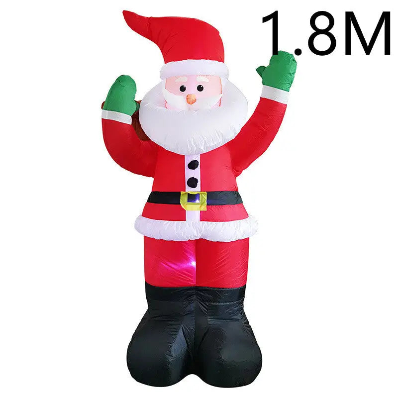 Christmas LED Inflatable Yard Decor – Santa Tree Snowman - Old man with backpack / EU