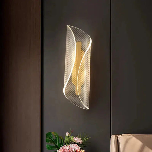 Creative Led Wall Sconce: Luxury Gold Lamp for Your Bedroom - NON Dimm Warm Light - Home
