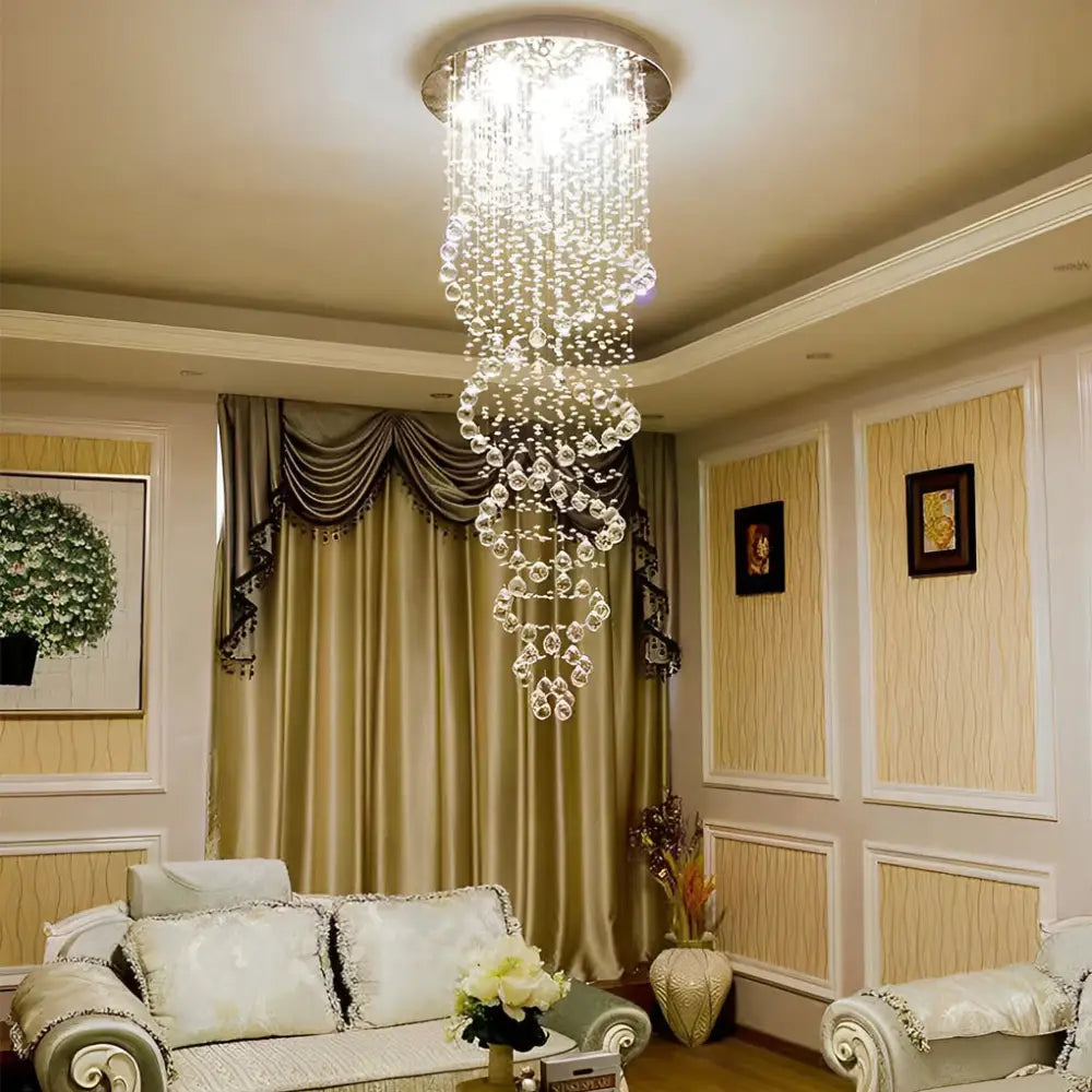 Double Spiral LED Modern Staircase Chandelier - Lighting > Ceiling lights Chandeliers