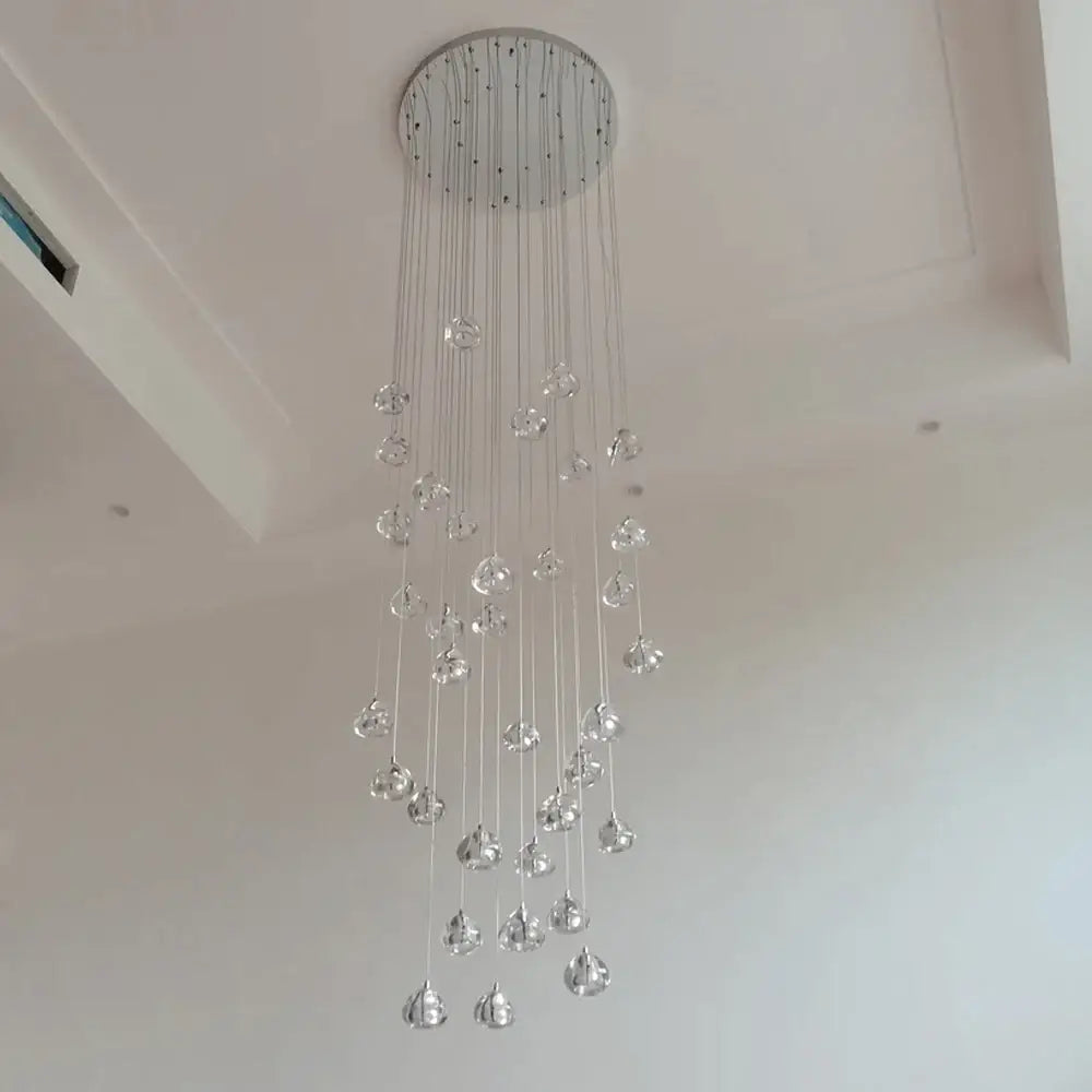 Luxury Modern Crystal LED Chandelier for Staircase Lobby - Home & Garden > Lighting