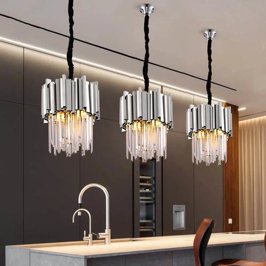 Luxury Modern Hanging Crystal Chandelier for Dining Kitchen Bar