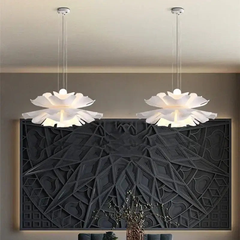 Modern Acrylic Flower Chandelier LED Pendant Light - Chandeliers