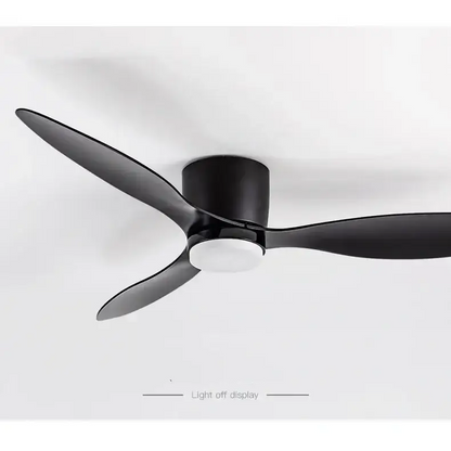 Modern Ceiling Fan with LED Light & Remote – 42/52 Inch black light / 42inch DC Motor