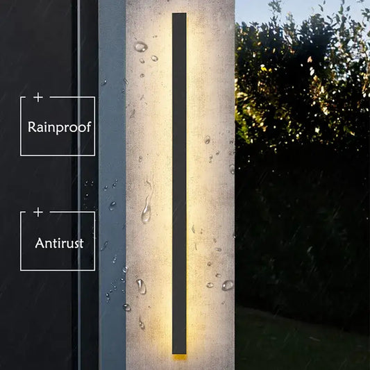 Waterproof Outdoor Led Long Wall Light for Garden Porch - 30x5cm / warm white / China