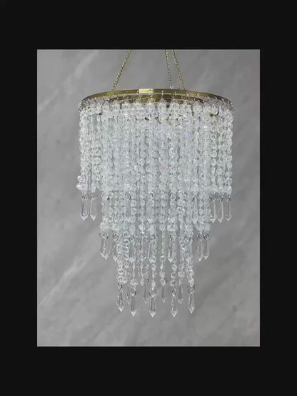 Acrylic Crystal Drop Chandelier for Weddings & Events